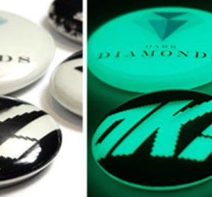Fluoreszierende Buttons