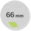 Button umweltfreundlich 66mm